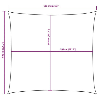 Vidaxl Toldo De Vela Cuadrado Tela Oxford Terracota 6x6 M_2