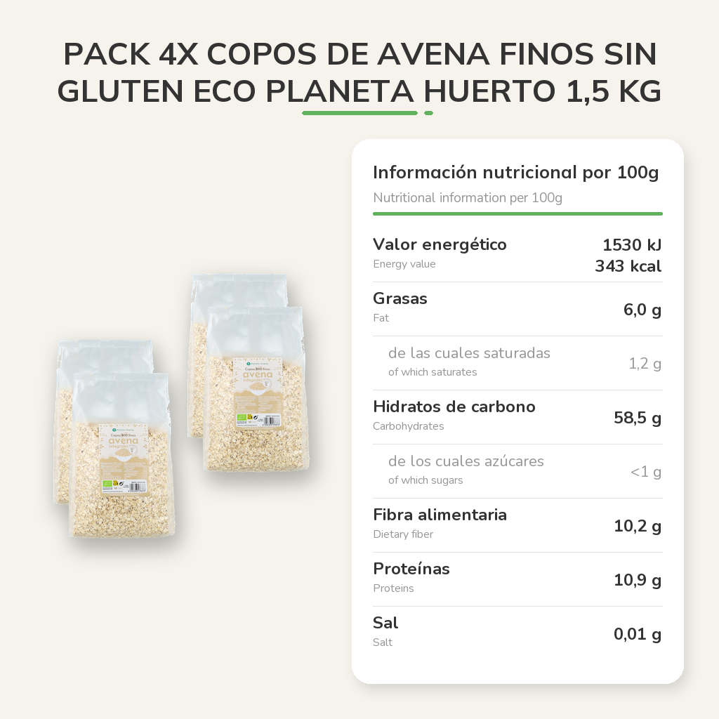 Información nutricional