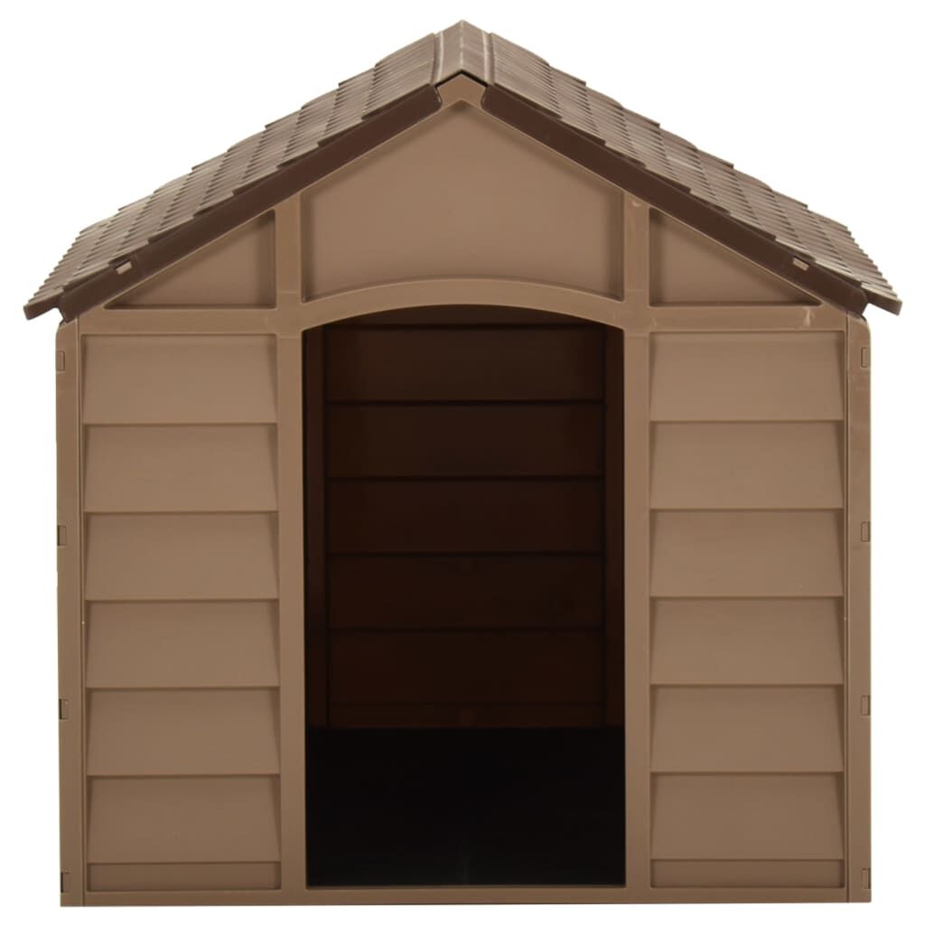 Vidaxl Caseta Para Perros Marrón Pp 71x71,5x68 Cm_1