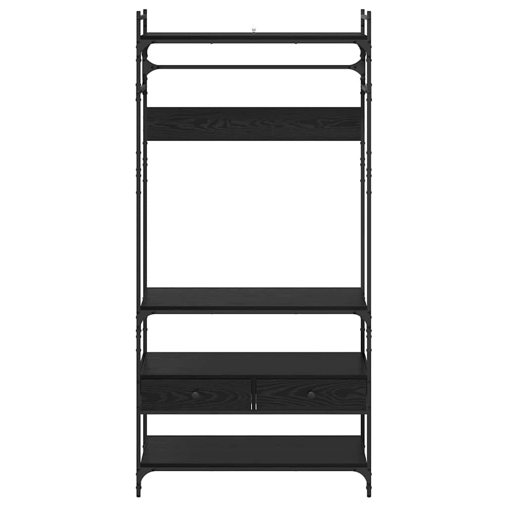 Armario Roble Negro 89 X 39 X 184.5 Cm Madera Contrachapada_5