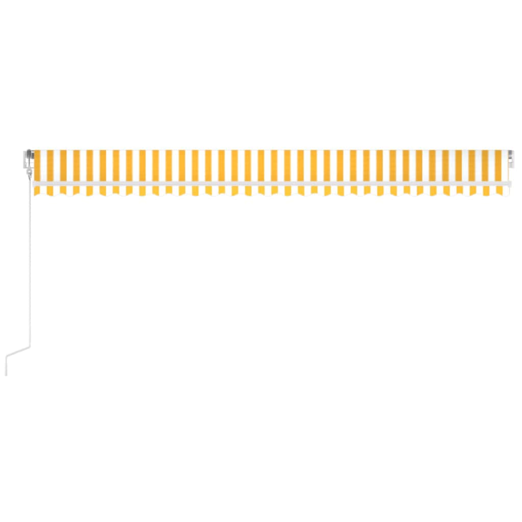 Toldo Retráctil Automático Amarillo Y Blanco 600x350 Cm_3