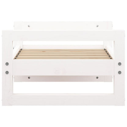 Vidaxl Cama Para Perros Madera Maciza De Pino Blanco 55,5x45,5x28 Cm_5