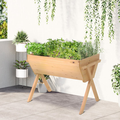Outsunny Huerto Urbano Mesa Cultivo Para Plantas Hortalizas Con 4 Orificios_1