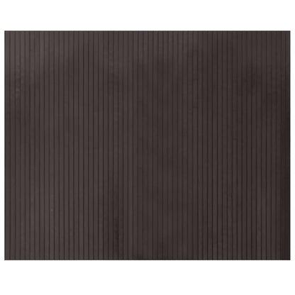Vidaxl Alfombra Rectangular Bambú Marrón Oscuro 80x100 Cm_0