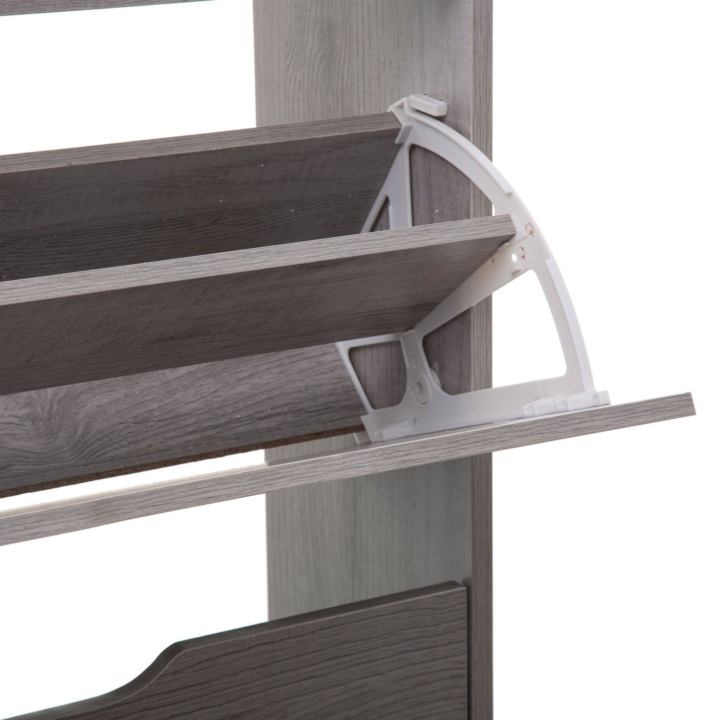 Almacenamiento Para Zapatos 3 Cajones En Madera Gris_1