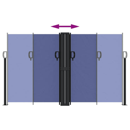 Vidaxl Toldo Lateral Retráctil Azul 140x600 Cm_4