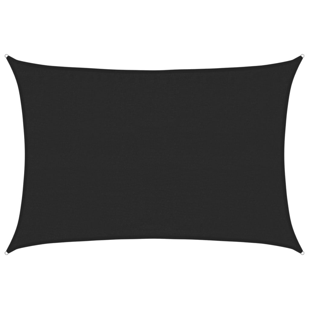 Vidaxl Toldo De Vela Negro Hdpe 160 G/m² 3,5x4,5 M_0