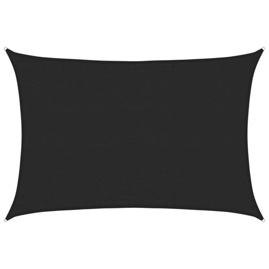 Vidaxl Toldo De Vela Negro Hdpe 160 G/m² 3,5x4,5 M_0