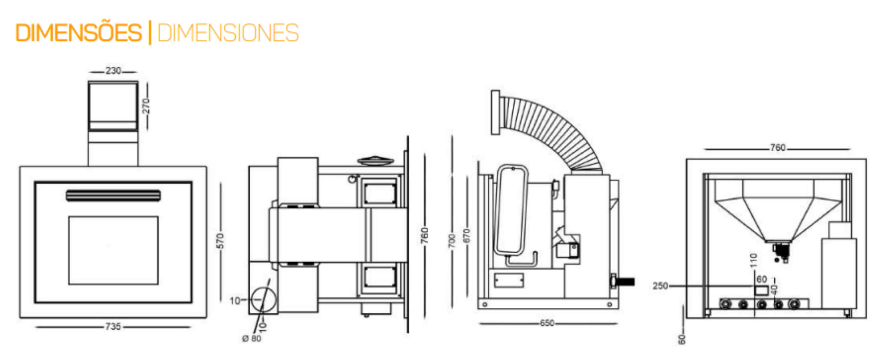 Insertables Calefactores A Leña Metlor Modelo Maxus Hidro 20_2