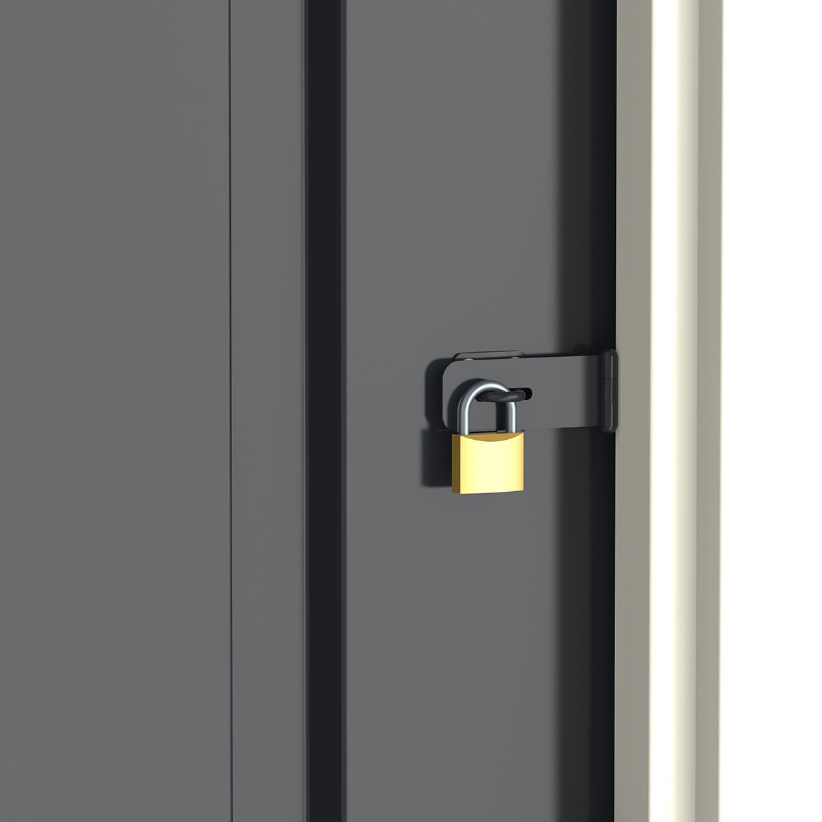Caseta Jardín Eco Elche 5×4 Metal Gris Antracita_5