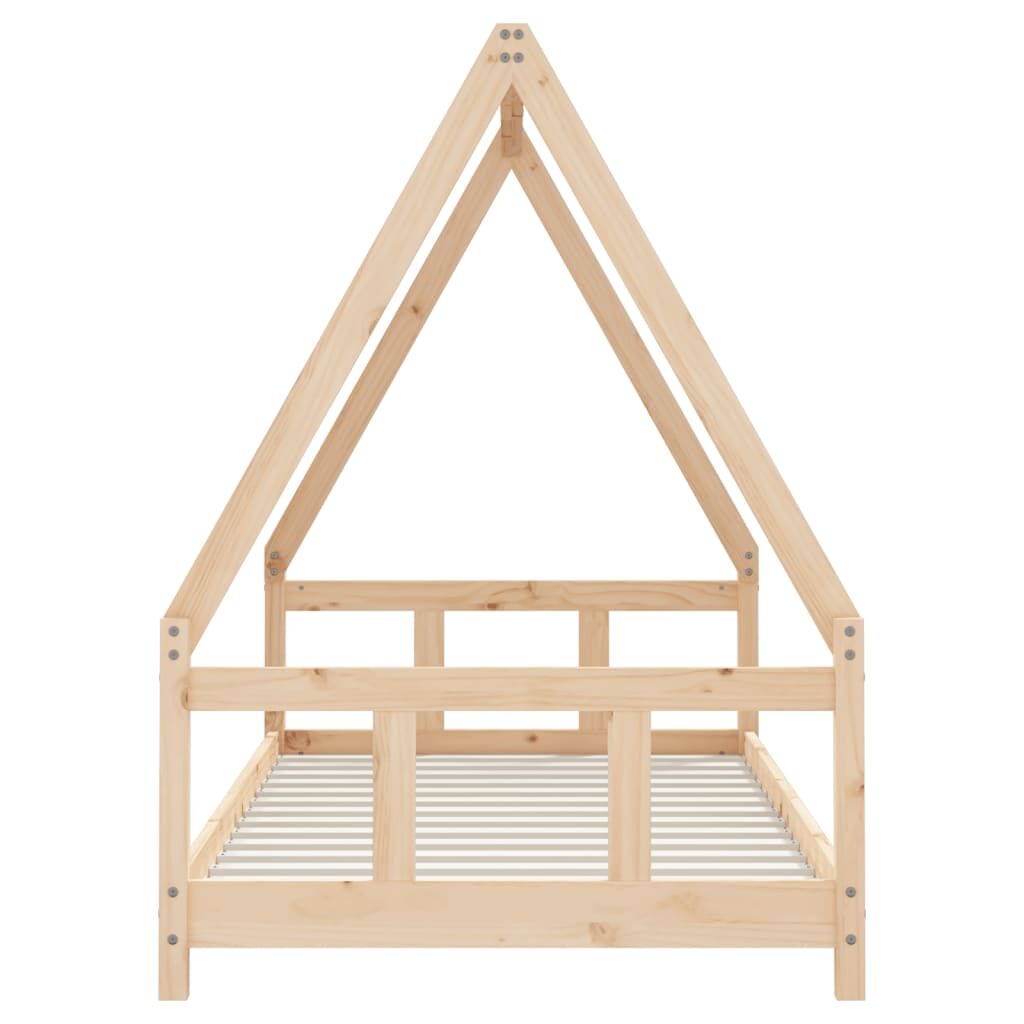 Vidaxl Estructura De Cama Infantil Madera Maciza De Pino 90x190 Cm_3
