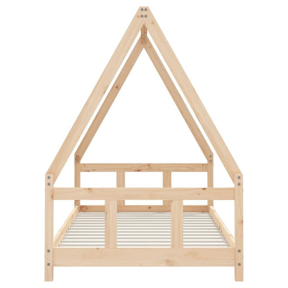 Vidaxl Estructura De Cama Infantil Madera Maciza De Pino 90x190 Cm_3