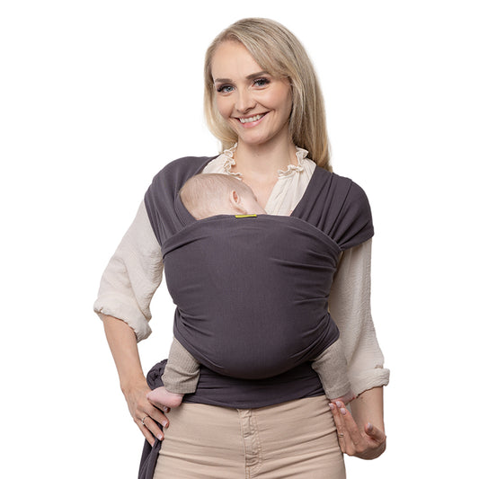 Fular Elástico Portabebé Bambú, Boba Wrap Serenity. Charcoal_0