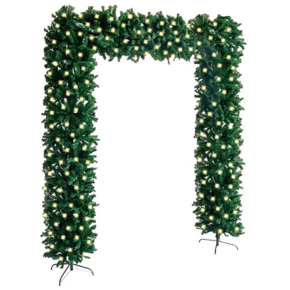 Vidaxl Arco Árbol De Navidad Con Leds Verde 240 Cm_0