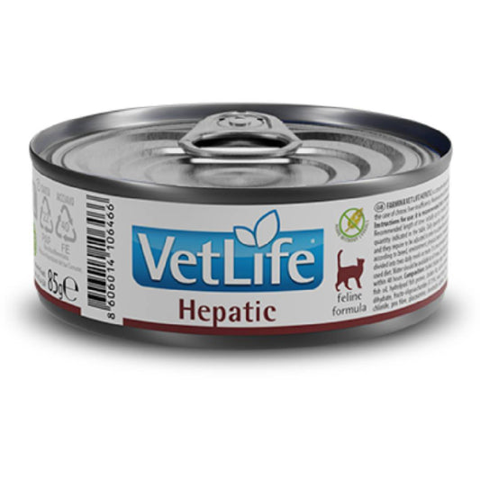 Vet Life Fórmula felina Hepatic Farmina 85 g