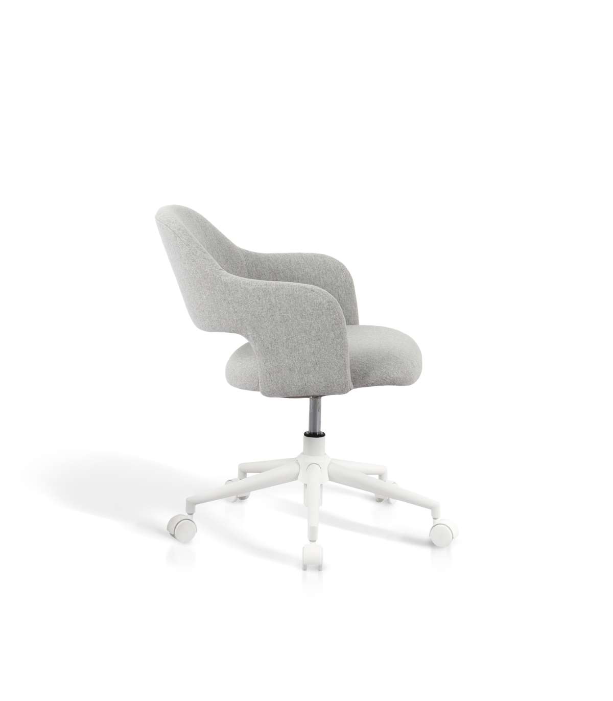 Silla Despacho Giratoria Elevable Acabado Gris, 58m(ancho) 71/81cm(altura) 58cm(fondo)_3