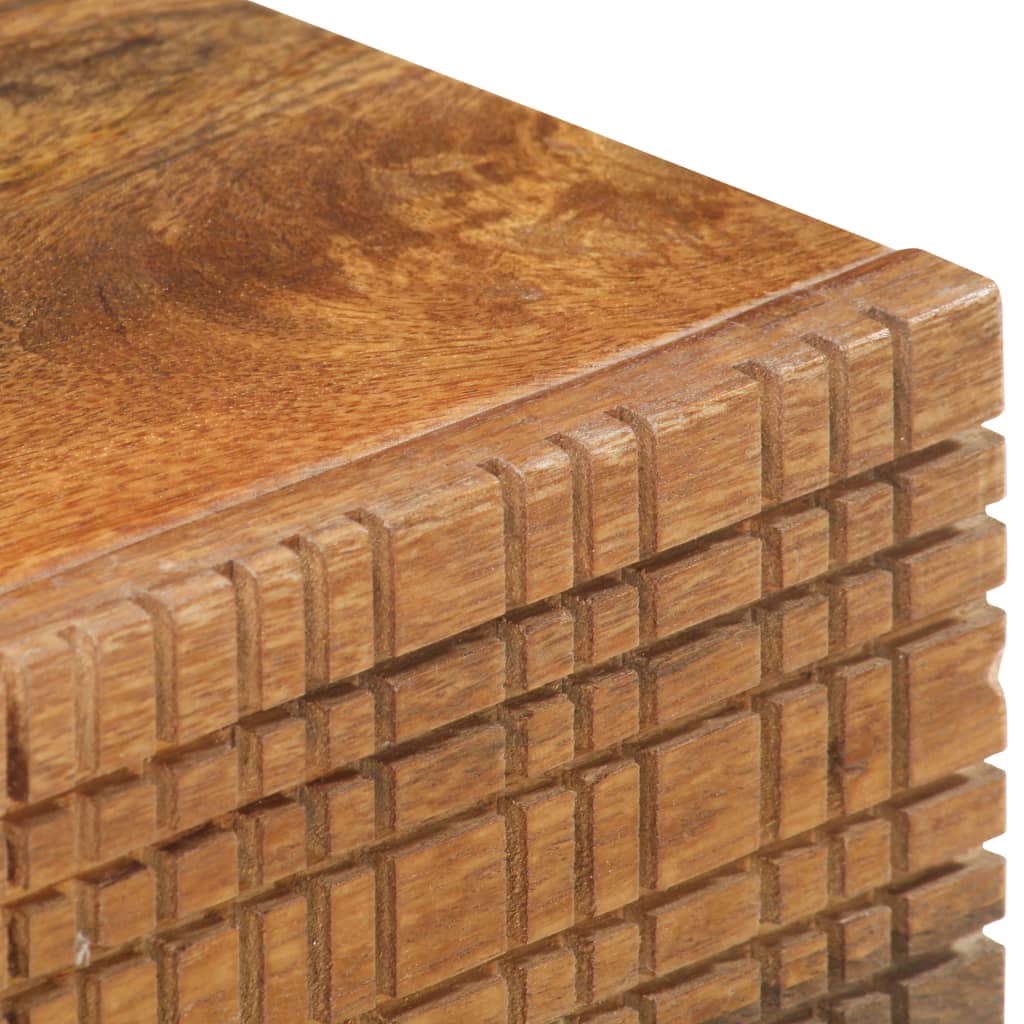 Mesa De Centro De Madera Maciza De Mango 90x45x40cm_3