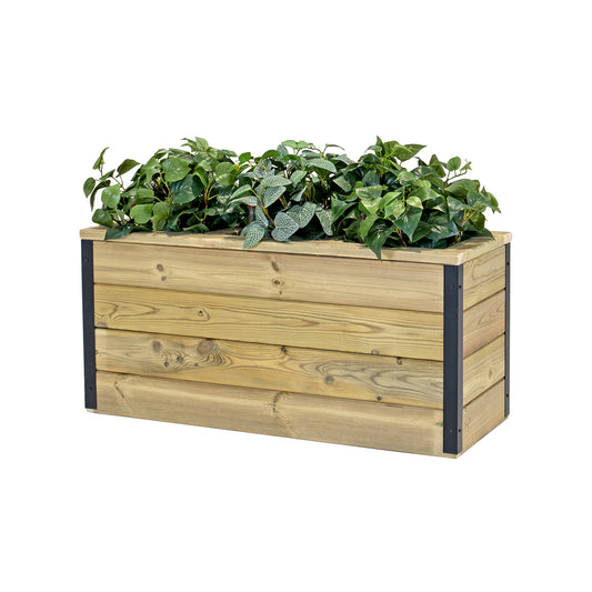 Jardinera De Madera Con Autorriego 86x34x40 Cm Nidum Hortalia_0