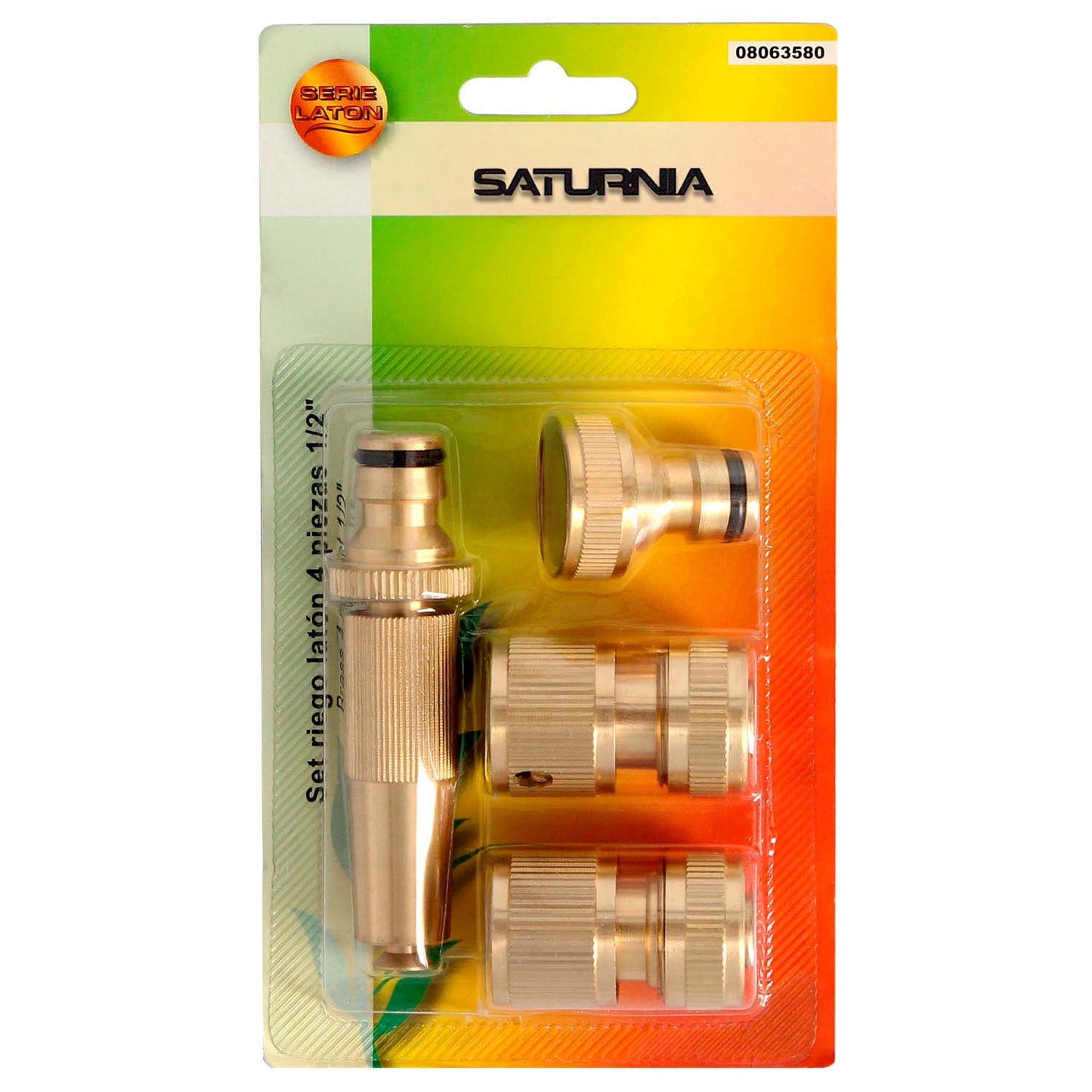 Set Riego 4 Piezas Para Mangueras 1/2 Fabricado En Laton,_0