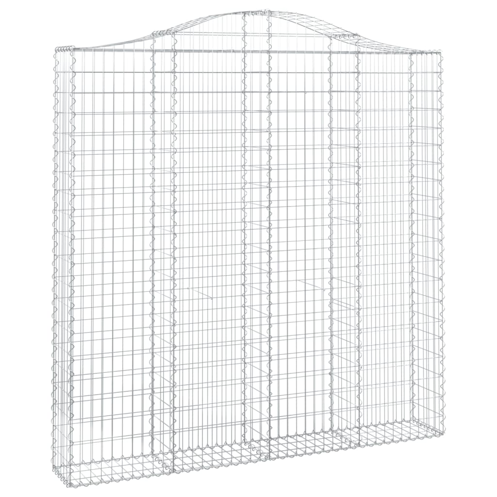 Cestas De Gaviones 2 Uds Forma De Arco Hierro 200x30x200/220 Cm_2