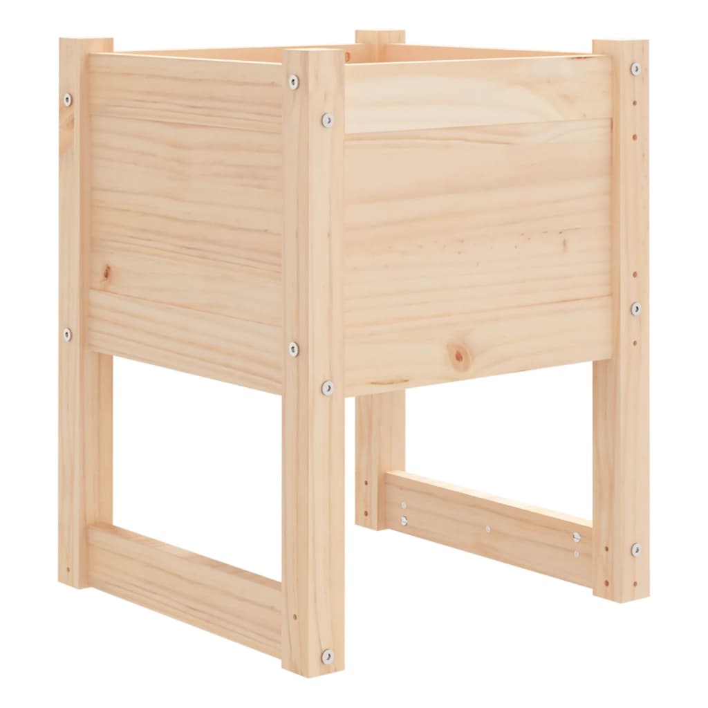 Jardinera De Madera Maciza De Pino 40x40x52,5 Cm_0