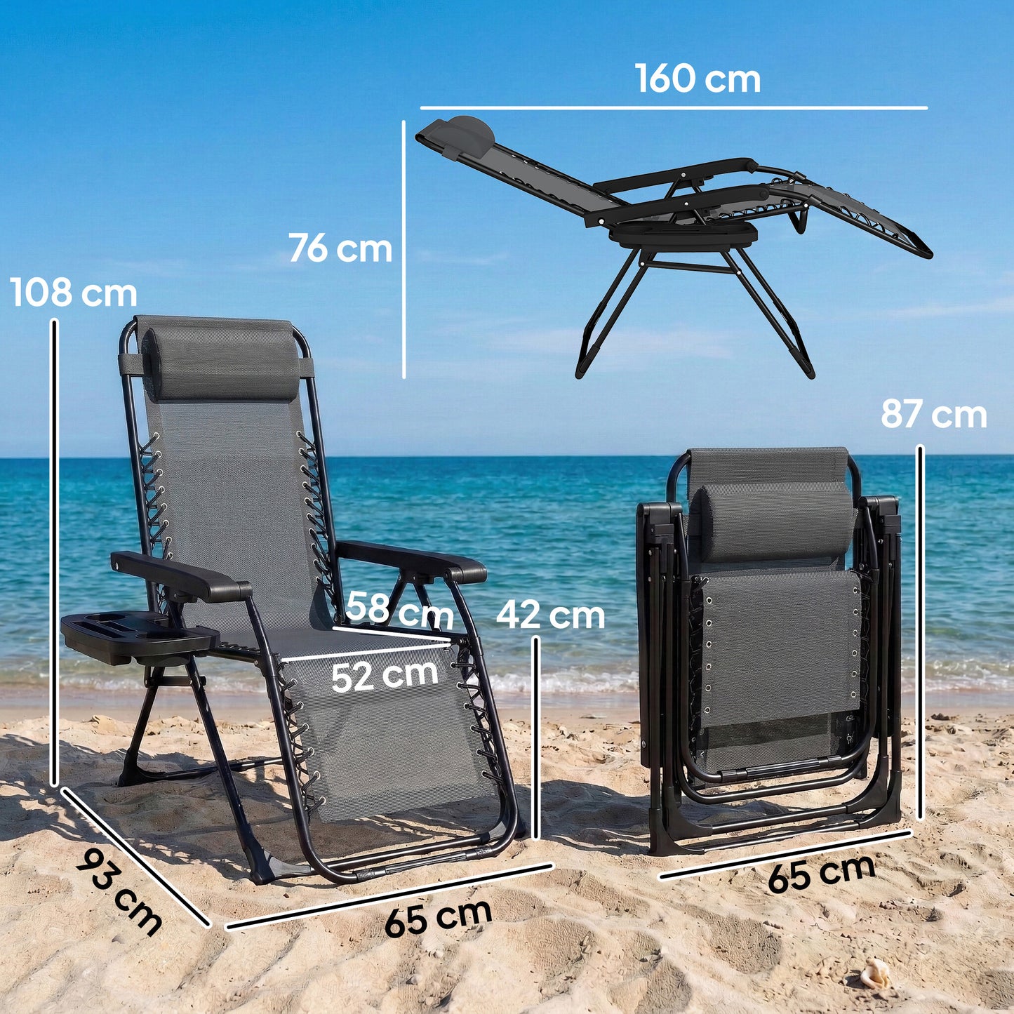 Outsunny Silla De Gravedad Cero_2
