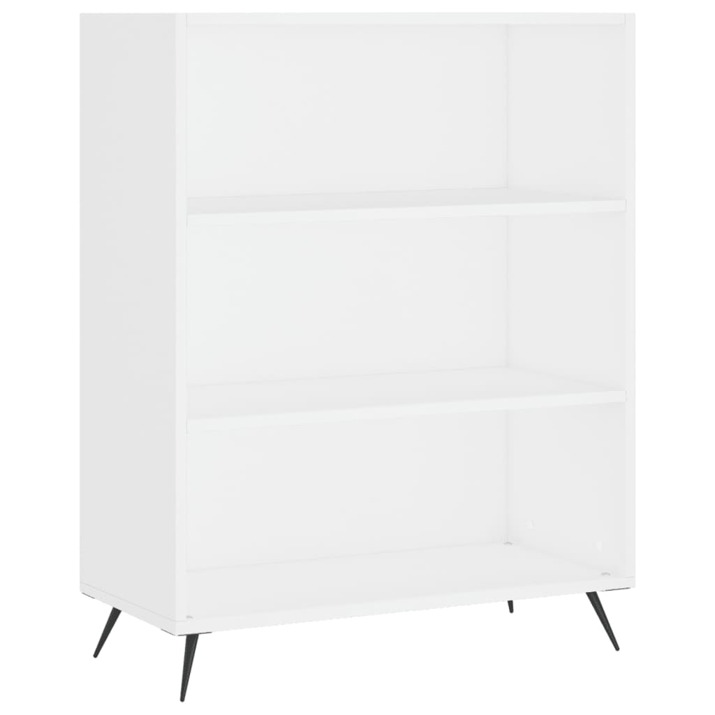 Aparador Alto Madera De Ingeniería Blanco 69,5x32,5x180 Cm_3