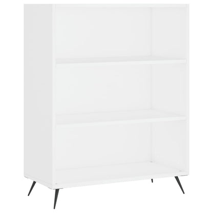 Aparador Alto Madera De Ingeniería Blanco 69,5x32,5x180 Cm_3