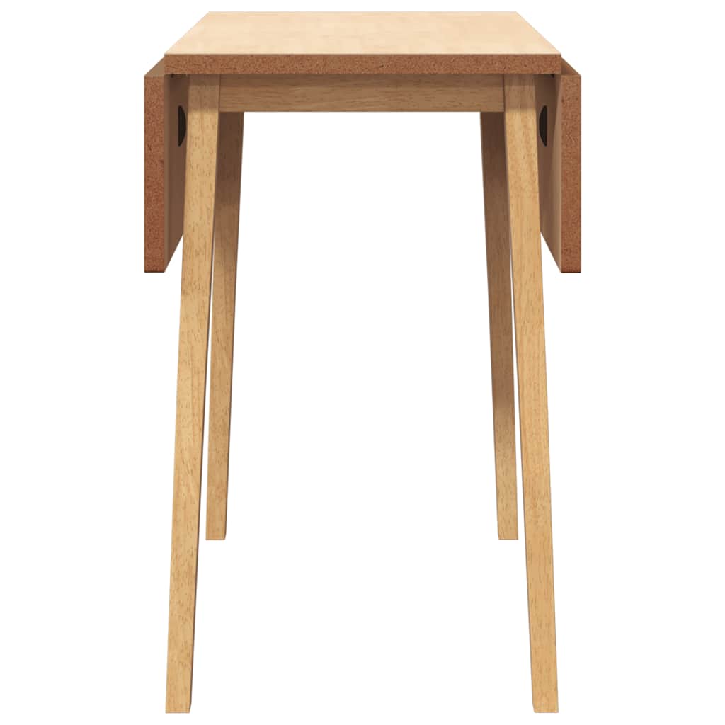 Dining Table Natural Solid Wood Rubber_4