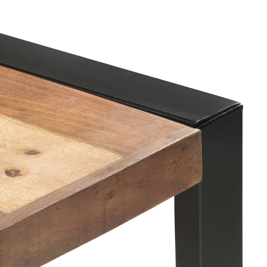 Mesa De Comedor Madera Maciza Y Acabado Sheesham 220x100x75 Cm_2
