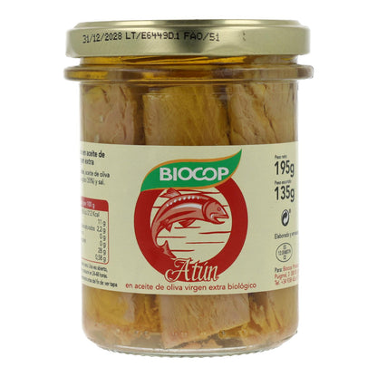 Filetes de Atún Bio en conserva Biocop 195gr