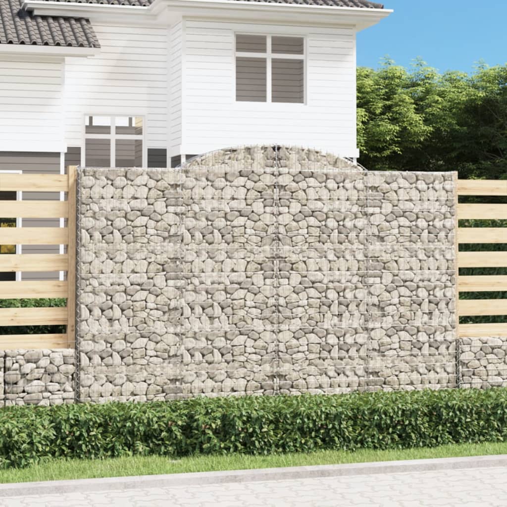 Cestas De Gaviones 9 Uds Forma De Arco Hierro 300x50x200/220 Cm_1
