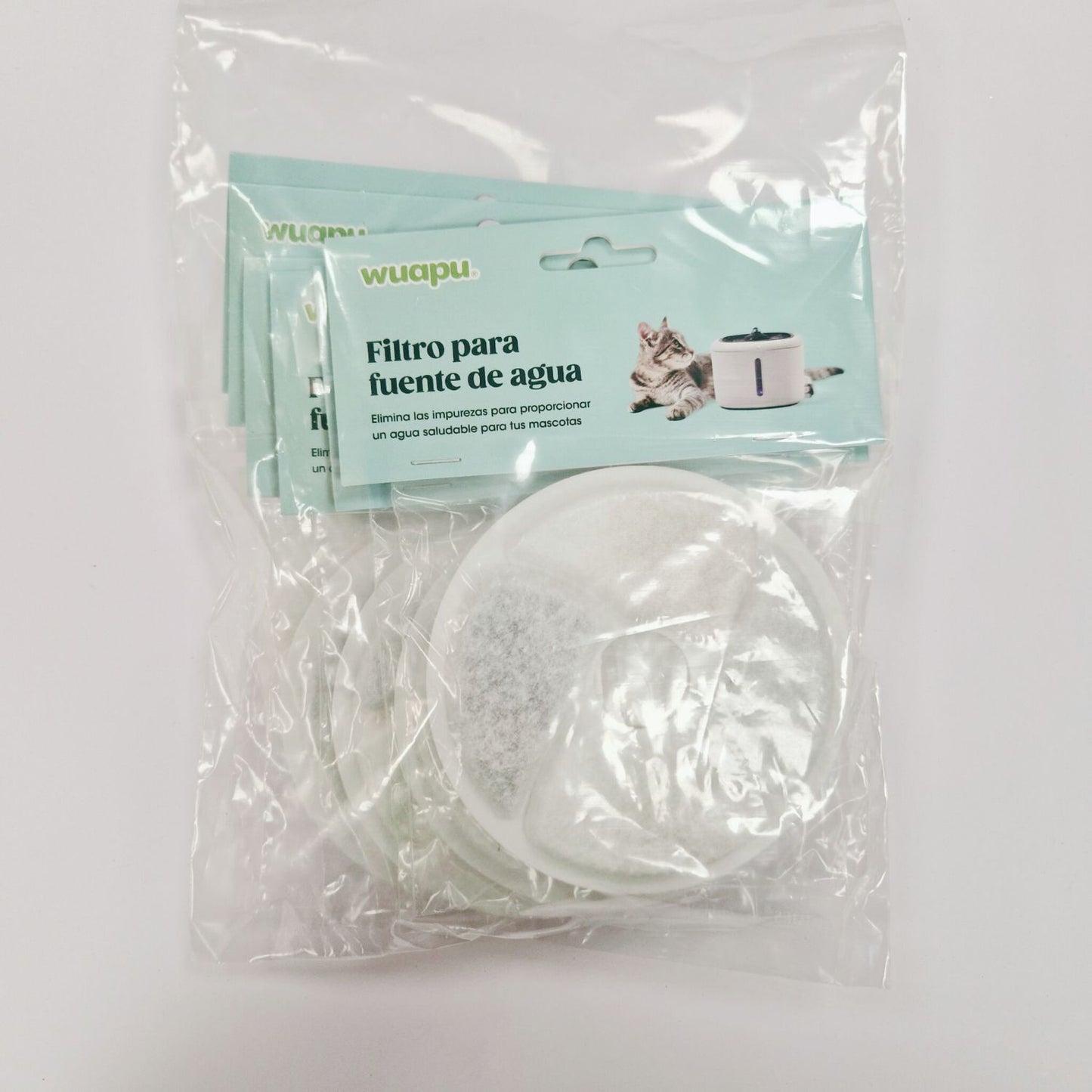 6 unidades Recambio De Filtro Para Fuente De Agua Wuapu Para Gatos Y Perros_1