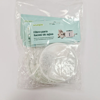 6 unidades Recambio De Filtro Para Fuente De Agua Wuapu Para Gatos Y Perros_1