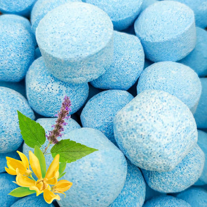 Pack 100 Bombitas Efervescentes. Alivian Pies Cansados, Refrescantes. Pedicuras Y Manicuras. Aroma Ylang-ylang Y Pachuli_3
