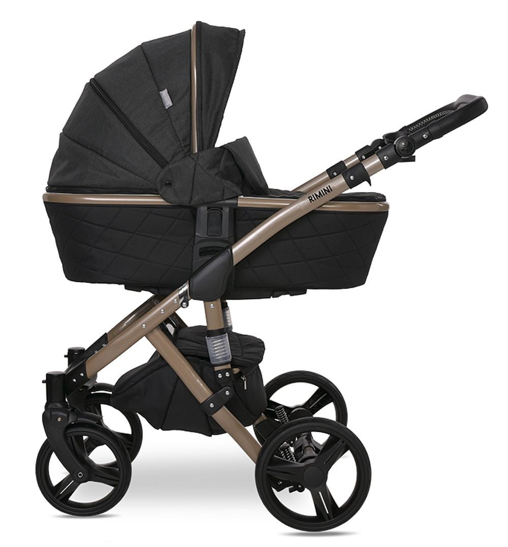 Carrito De Bebé Trio Rimini Premium Hasta 15 Kg Black_1