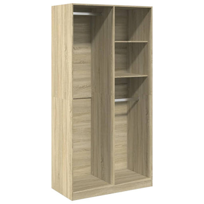 Armario Madera Contrachapada Color Roble Sonoma 100x50x200 Cm_0