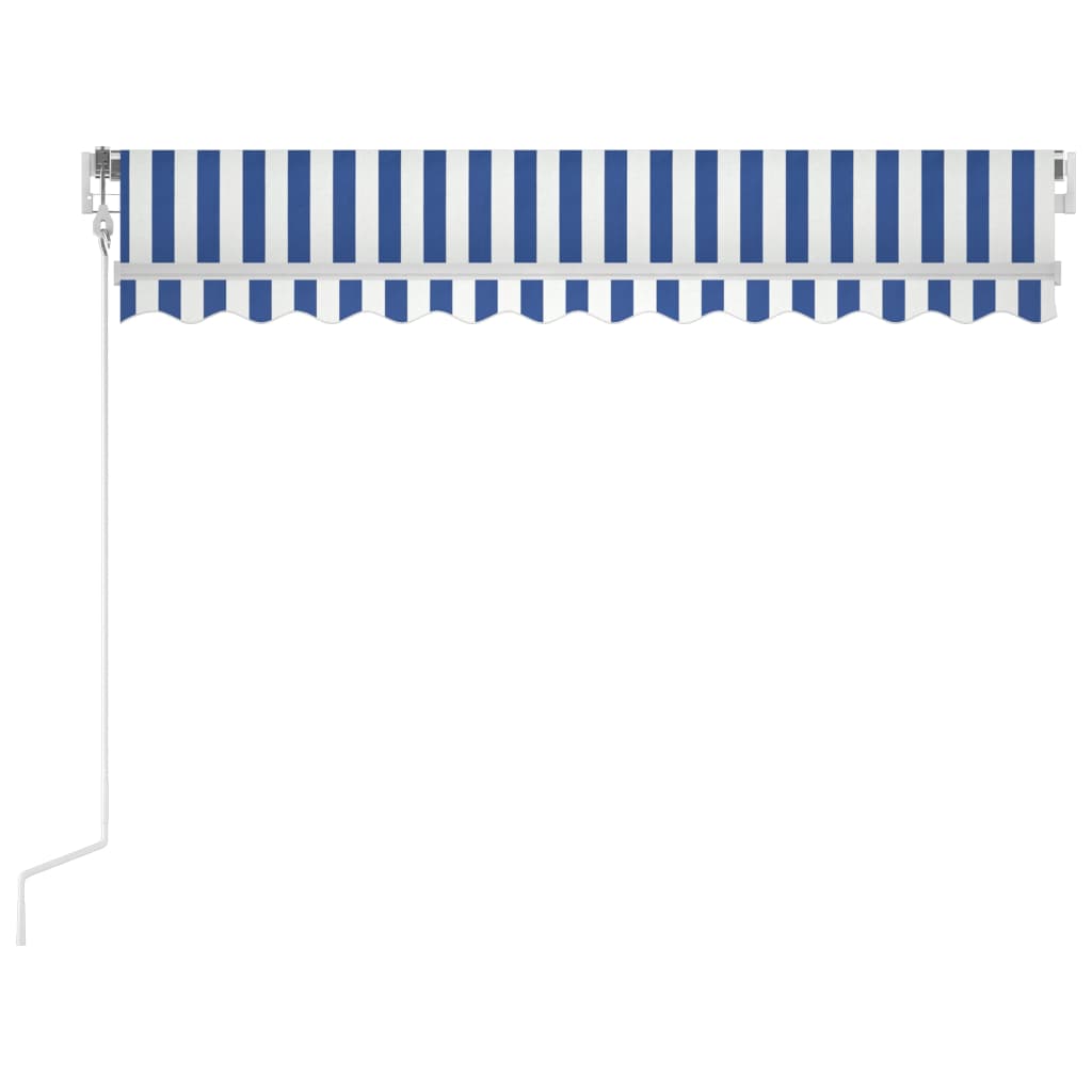 Toldo Automático Retráctil Azul Y Blanco 300x250 Cm_3