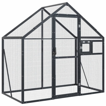 Vidaxl Pajarera De Aluminio Gris Antracita 179x100x185 M_0
