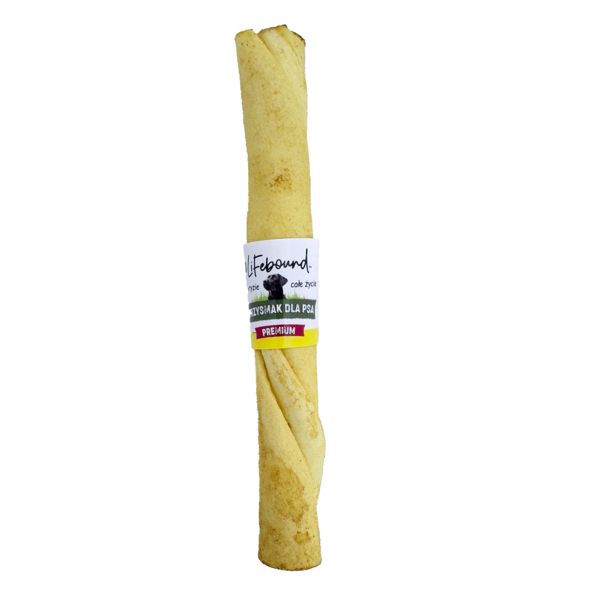 Lifebound - Hueso Masticable Natural Para Perros De Piel De Ternera En Barra Retorcida Sabor Queso - 10 Piezas S_0