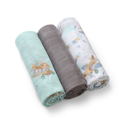 Pack 3 Muselinas Bambú Organico 70x70 Cm Plane_0