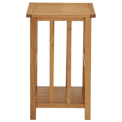 Mesa Revistero Madera Maciza De Roble 45x35x55 Cm_1
