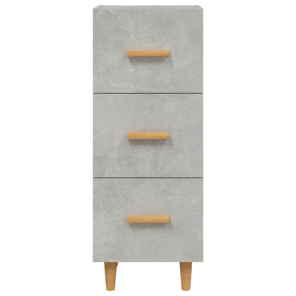 Aparador De Madera Contrachapada Gris Hormigón 34,5x34x90 Cm / Vetonek_0