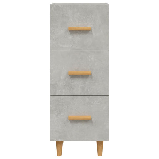 Aparador De Madera Contrachapada Gris Hormigón 34,5x34x90 Cm / Vetonek_0