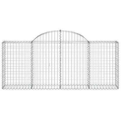 Cestas De Gaviones 2 Uds Forma De Arco Hierro 200x30x80/100 Cm_3