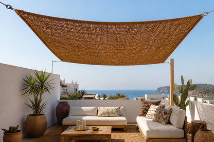 Toldo Vela Coco Natural 1x3 M 60% Ocultación Para Jardín Terraza Pérgola_4
