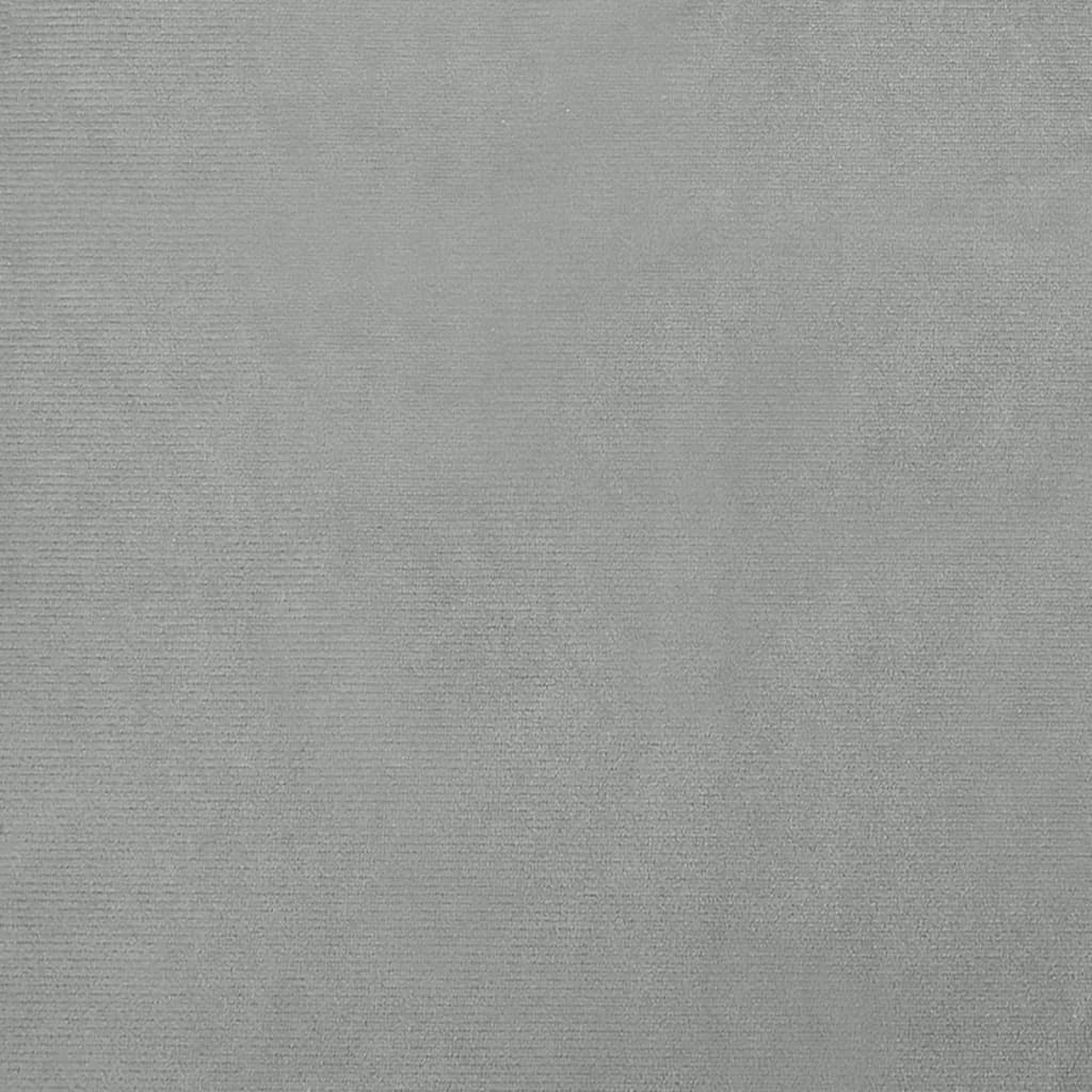 Cama Para Perros De Terciopelo Gris Claro 95x55x30 Cm / Vetonek_1