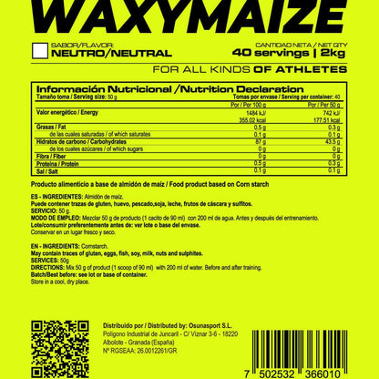 Waxymaize (amilopectina) - 2kg - Neutro - Mejora El Rendimiento - Masmusculo_5
