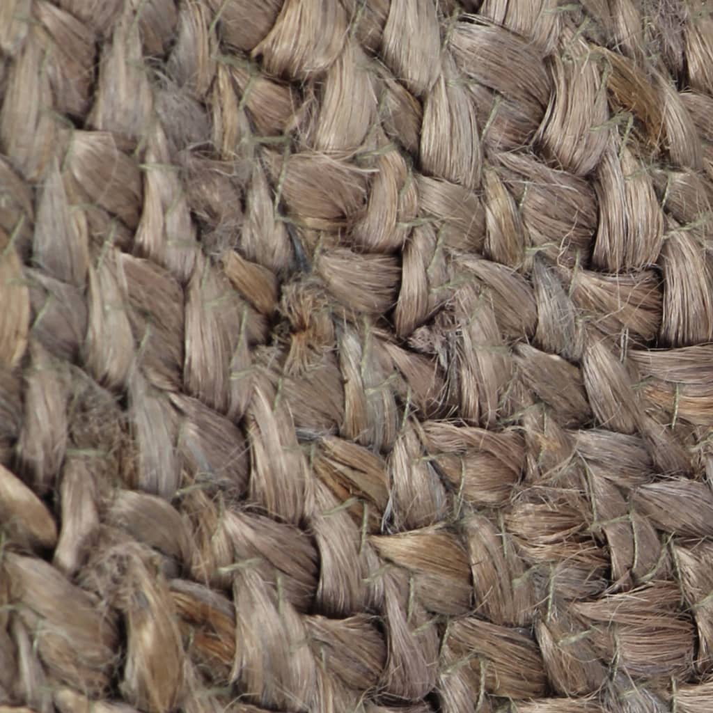 Vidaxl Alfombra De Yute Tejida A Mano Redonda Gris 120 Cm / Vetonek_0