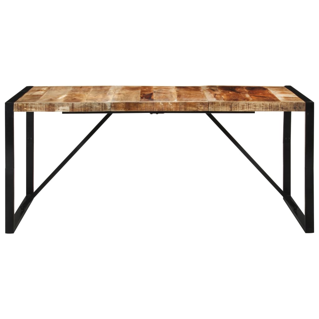 Mesa De Comedor Madera Maciza De Mango Sin Tratar 175x90x76 Cm_0
